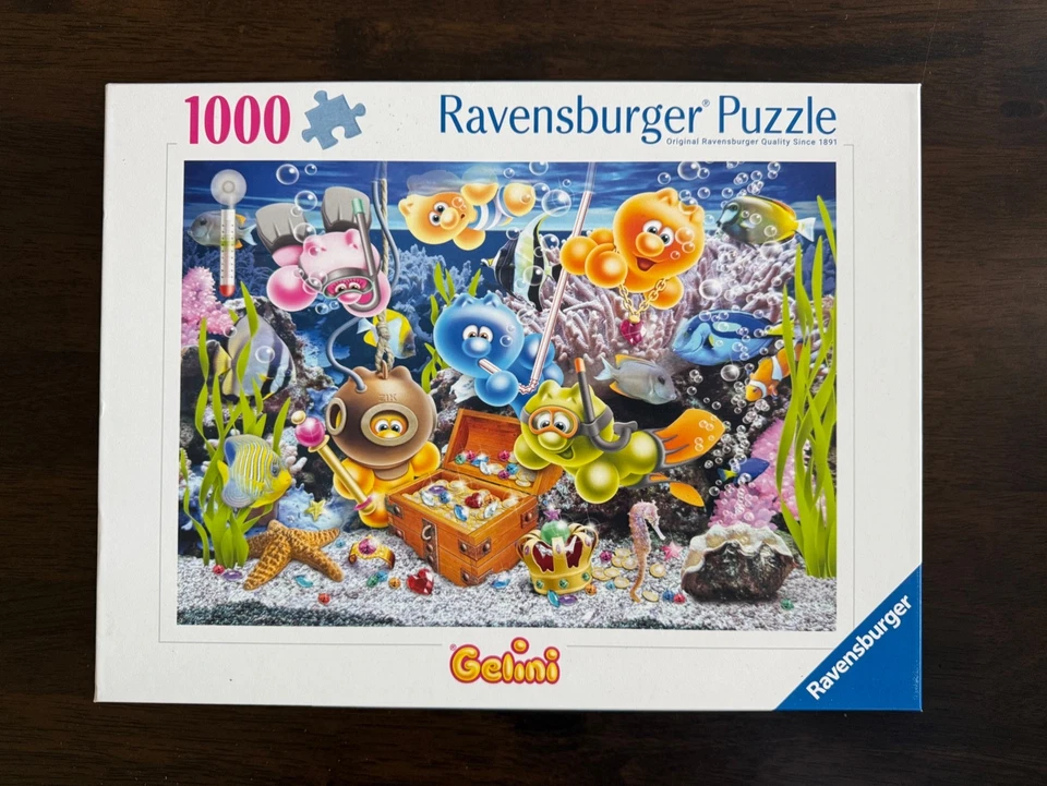 Quebra-cabeça Ravensburger Gelini "Underwater" 1000 peças-NOVO-HTF-LEIA - Imagem 1 de 4