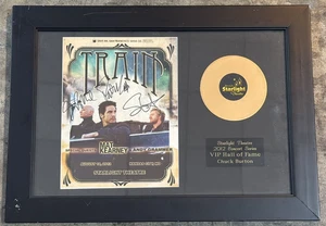 TRAIN BAND PAT MONAHAN SIGNED SAVE ME SAN FRANCISCO PROMO CONCERT FRAMED - Picture 1 of 2