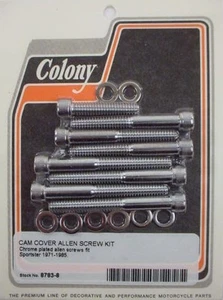 KIT DE TORNILLOS DE CÁMARA CROMADA HARLEY SPORTSTER - Imagen 1 de 1