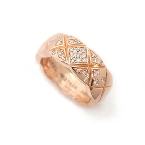 CHANEL COCO CRUSH Collection Ring Diamond K18PG US#3.75 P0026120 - Picture 1 of 3