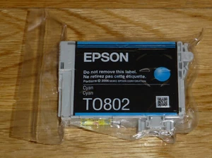 Epson Tintenpatrone blau Ink Cartridge Cyan / T0802 - Bild 1 von 2