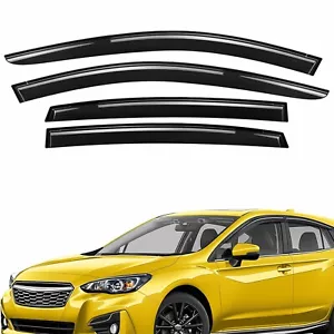 Sun Rain Visors Wind Rain Guards for 2017-2023 Subaru Impreza Hatchback - Picture 1 of 9