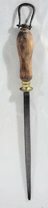 Carniceros antiguos de acero con mango de madera de principios del siglo XX c 1900 - Imagen 1 de 6