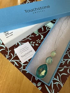Prüfstein Kristall von Swarovski DIVE IN Anhänger blau neuwertig rhodiniert - Bild 1 von 11