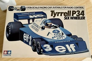 TAMIYA TYRRELL P34 6 WHEELER F1 1977 #58003 (Vintage RC kit) - Picture 1 of 6