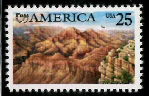 Scott#: 2512 - Grand Canyon 25¢ 1990 ABC single stamp MNHOG - Image 1 of 1