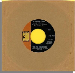 The 5th Dimension - Blowing Away + Skinny Man - 7" 45 RPM Soul City Single! - Picture 1 of 3