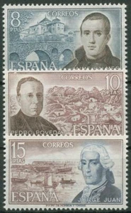 Spanien 1974 Wissenschaftler Forscher 2075/77 postfrisch - Bild 1 von 1