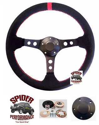 Ford F-100 F-250 F-350 1965-1966 volante 13 3/4" línea roja gamuza Foto 1 de 4