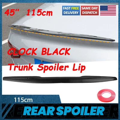 Glossy Black Adjustable Car Rear Trunk Spoiler Lip Roof Tail Wing For Car Sedan - Image 1 of 4