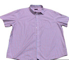 UNTUCKit Shirt Men's Size 2X Short Sleeve Button Up Plaid Blue/Red