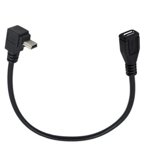 USB 2.0 Mini B 5-Pin to Micro USB Extension Cable | Male to Female | Up Angle - Picture 1 of 2