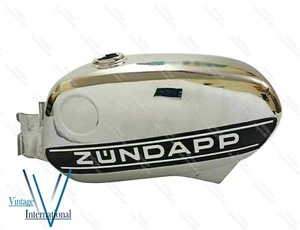 For Zundapp KS 50 Cross 517-52 Chrome Petrol Fuel Gas Tank 1975 Model New - Picture 1 of 6