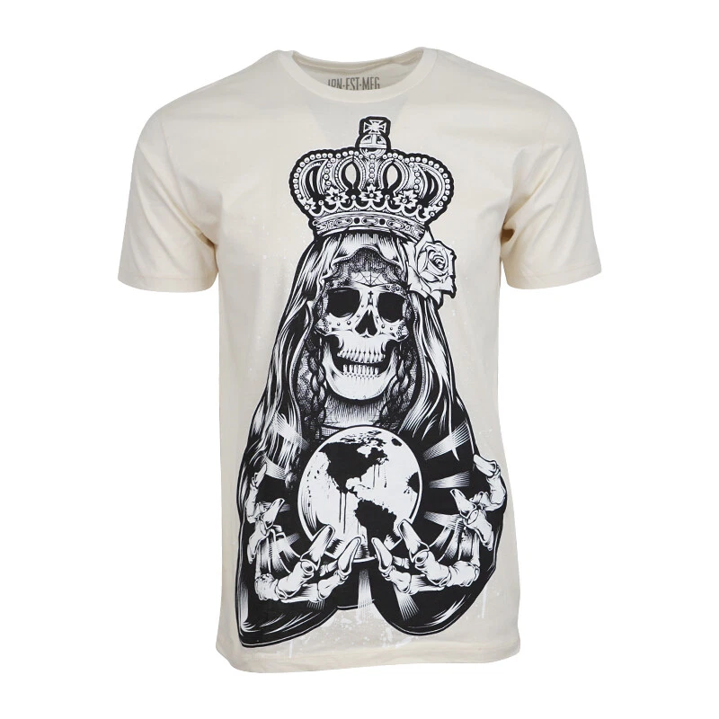 IRON FIST T SHIRT GLOBAL POWERS MEN BEIGH TEE - Image 1 of 1