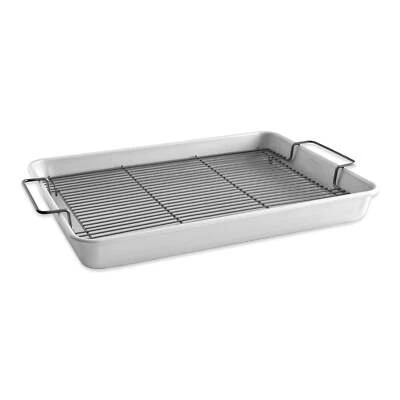Nordic Ware Natural Aluminum Roasting & Crisping Pan with Black Nonstick Rack, - Image 1 of 4