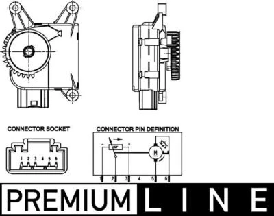 Control de solapa de mezcla MAHLE para AUDI A1 SEAT Cordoba ŠKODA VW 00-22 6Q0907511C Foto 1 de 4