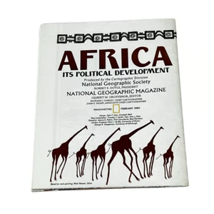 Mapa vintage de National Geographic 1980 de África su desarrollo político DX - Imagen 1 de 3