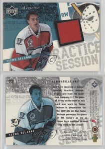 2000-01 Upper Deck Reserve Practice Session Jerseys Teemu Selanne #TS HOF