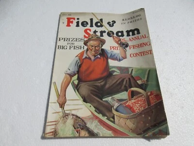 Vintage Field & Stream Magazine - July 1935, Vol. 40 No. 3 - Image 1 of 4