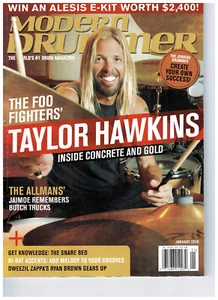 Modern Drummer Magazine January 2018 Foo Fighters Taylor Hawkins-Like New - Picture 1 of 1