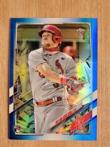 2021 Topps Chrome Ben Baller Dylan Carlson Blue 02/75