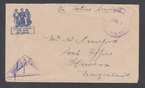New Zealand Expeditionary Forces, WWII Censored Field Post Office Third Division - Picture 1 of 2
