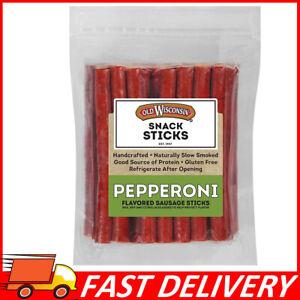 Old Wisconsin Pepperoni Sausage Snack Sticks, Naturally Smoked, 28 Ounce