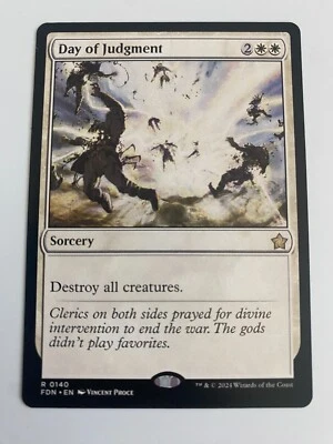 x1 Day of Judgment R MTG Foundations M/NM, English 0140 White Rare - Image 1 of 2