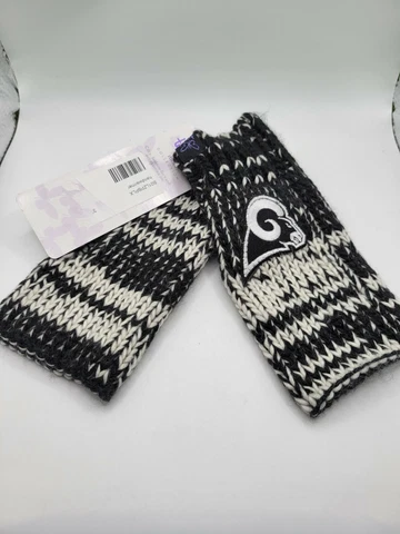 Los Angeles Rams Touch By Alyssa Milano Knit Fingerless Gloves New Cover