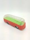 Vintage Hong Kong Plastic Friction Toy Bus Futuristic Coach See through Window