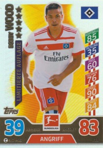 Match Attax L11 - Bobby Wood Season 17/18