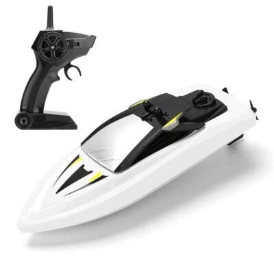 SYMA Q5 Mini Boat 2.4Ghz RC Racing Speed Yacht Kids Pool Toy Fast Ship, White - Image 1 of 3