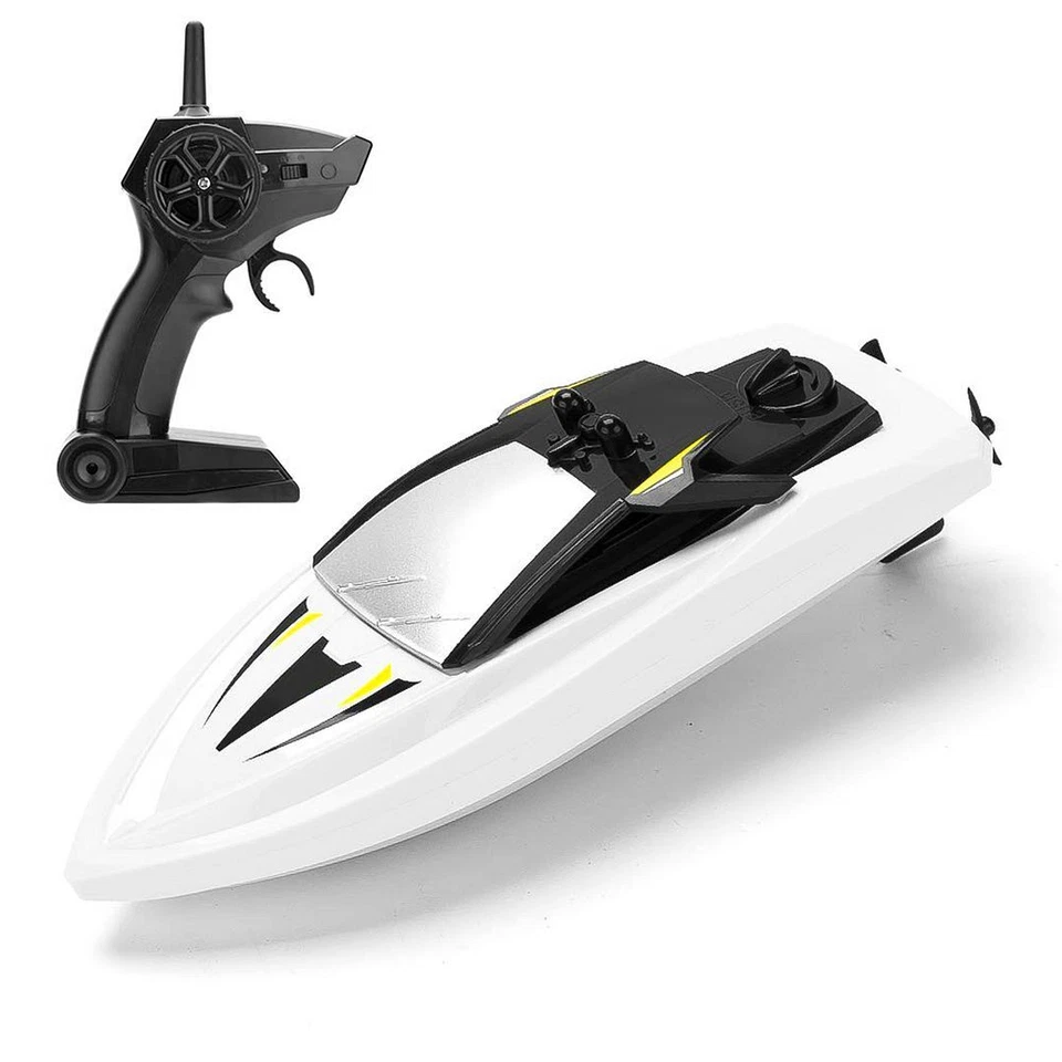 SYMA Q5 Mini Boat 2.4Ghz RC Racing Speed Yacht Kids Pool Toy Fast Ship, White - Image 1 of 3
