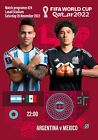 #24 ARGENTINA Martinez v MEXICO Ochoa 26 November 2022 World Cup FAN 12 pg