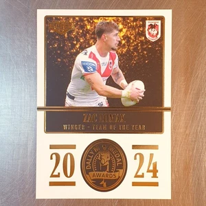 2025 NRL Elite Dally M Medal Awards Zac Lomax Card DM04 Dragons - Picture 1 of 2