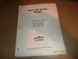 Motoslitta AMF Ski-Daddler Mark 23 26 III vintage manuale di servizio ricambi - Foto 1 di 7