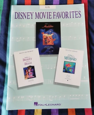 Disney Movie Favorites for Flute Sheet Music Book Hal Leonard 1994 - Image 1 of 4