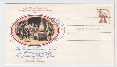 TurtlesTradingPost- Liberty Bell Booklet Single- 1975 1595c Fleetwood FDC - Image 1 of 2