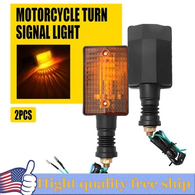 Par de luces indicadoras de señal de giro trasero para Yamaha XT350 XT600 XT550 XT250 FZ750 Foto 1 de 4