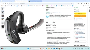 Écouteur et micro Bluetooth poly Plantronics Voyager 5220 - Photo 1 sur 4