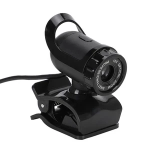 Camera Black Usb High Definition Built In Digital Microphone With Clip Bas HOM - Picture 1 of 10