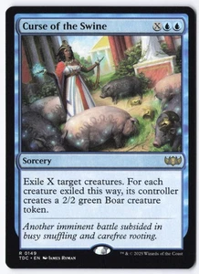 Curse of the Swine R Commander: Tarkir: Dragonstorm 149 NM - Picture 1 of 2