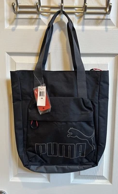 Brand NEW Puma Foundation Shopper Tote Bag Black - Image 1 of 3