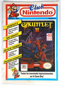 Club Nintendo Magazin 1991 Edition 3 Gauntlet 2 II NES Game Boy versiegelt