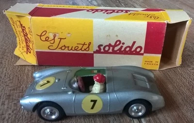SOLIDO originale : série 100 : PORSCHE SPYDER avec sa BOITE !!!! - Photo 1/4