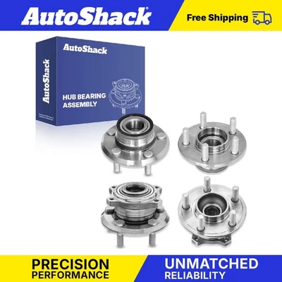 Front Rear Wheel Hub Bearing Assemblies for 2009-2014 Dodge Charger - Image 1 of 2