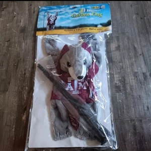 Neu mit Etikett Texas A&M Aggies 3D Maskottchen Garten Flagge College Football - Bild 1 von 5