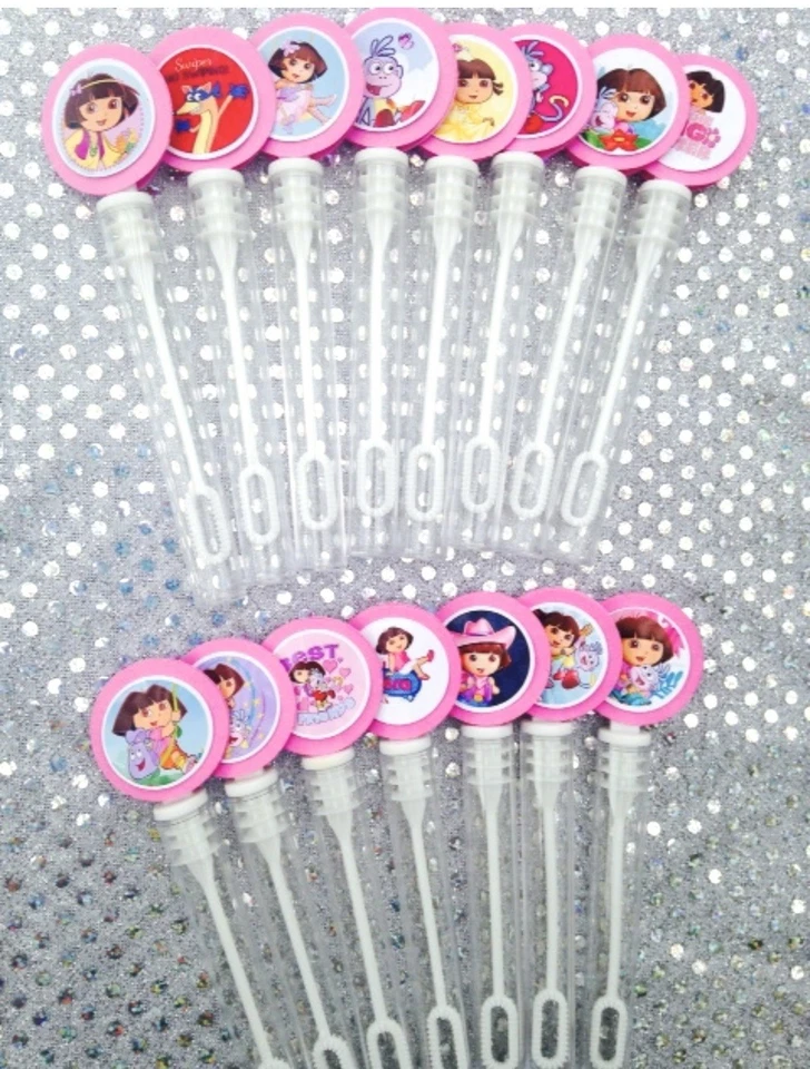 15 varitas de burbujas Dora la Exploradora Dora Fiesta Favor Dora Cumpleaños Dora Decoración Foto 1 de 1