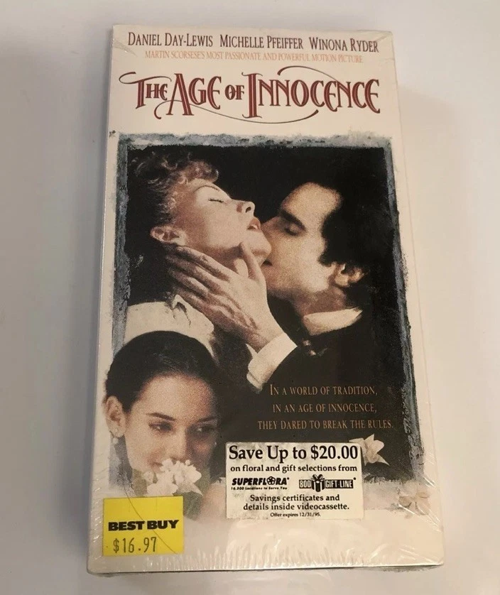 The Age of Innocence (VHS ,1993 ) Winona Ryder Daniel Lewis New Vintage - Image 1 of 4