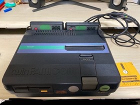 SHARP Twin Famicom AN-505-BK Black FF Mark Console Disk System Japan Junk Sharp 